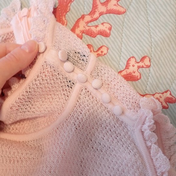 Blush pink Victorian/Edwardian top - Picture 4 of 7